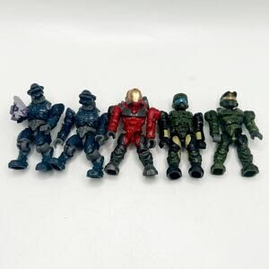 HALO Mega Bloks Construx Blue Covenant Spartan UNSC Marine Green Lot Bundle 4